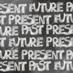 tenses written on a blackboard